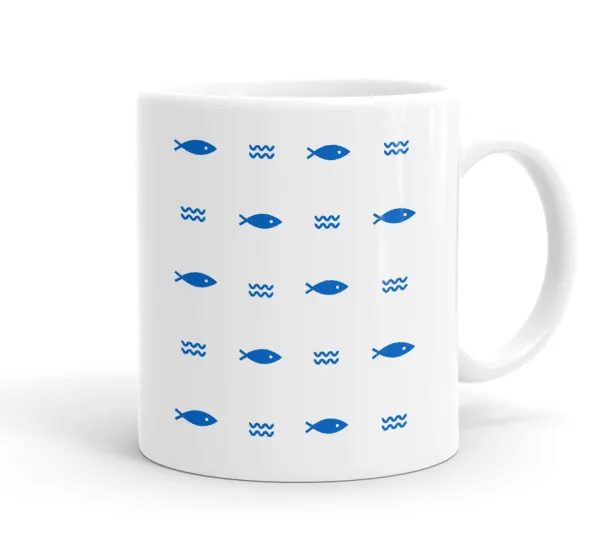 Fishing — Ceramic coffee mug, 330ml