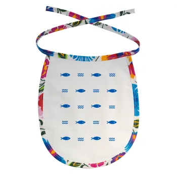 Fishing, Σαλιάρα μωρού αλέκιαστη με κορδόνι Χρωματιστή