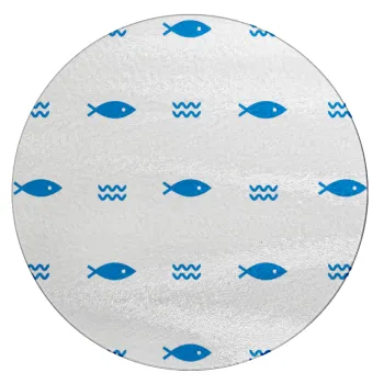Ψαράκια, Επιφάνεια κοπής γυάλινη στρογγυλή (30cm)