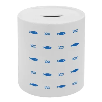 Fishing, Κουμπαράς πορσελάνης με τάπα