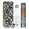 Easter candle, metallic white thermos bottle (500ml) & aromatic flat candle (30cm) (GRAY)