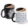 Color changing magic Mug, ceramic, 330ml when adding hot liquid inside, the black colour desappears (1 pcs)