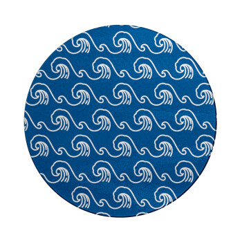 Μπλε Κύματα, Επιφάνεια κοπής γυάλινη στρογγυλή (30cm)