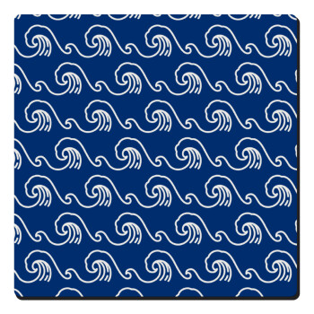 Blue Waves, Τετράγωνο μαγνητάκι ξύλινο 6x6cm