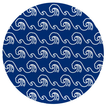 Blue Waves, Mousepad Round 20cm