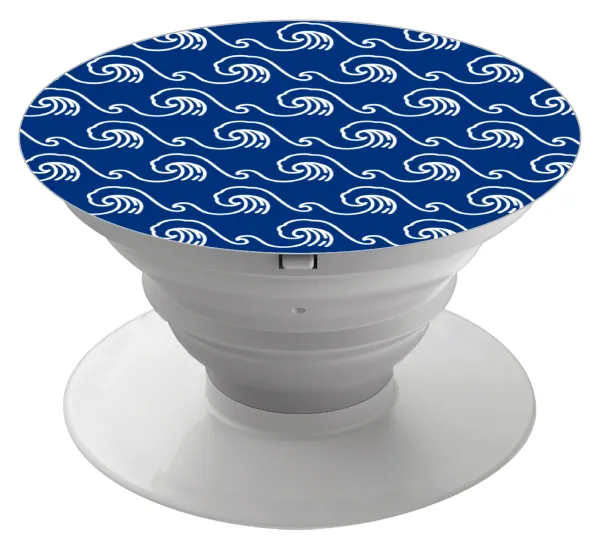 Blue Waves — Phone Holders Stand  White Hand-held Mobile Phone Holder