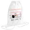 Backpack pouch GYMBAG white (28x40cm)