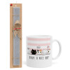 Easter Set, Ceramic Cup (330ml) & Easter aromatic flat candle (30cm) (GRAY)