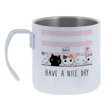 Have a nice day cats — Κούπα Ανοξείδωτη διπλού τοιχώματος 400ml