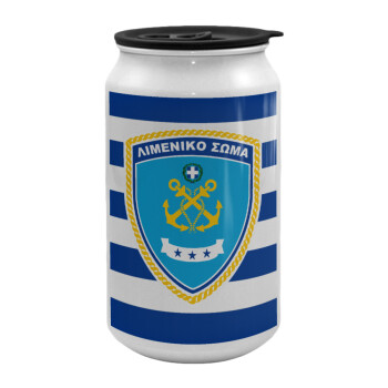 Hellenic coast guard, Κούπα ταξιδιού μεταλλική με καπάκι (tin-can) 500ml