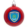 Red Christmas tree ornament bauble 8cm