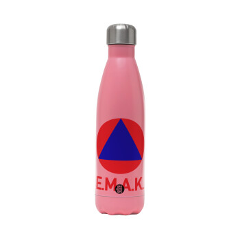 E.M.A.K., Metal mug thermos Pink Mat (Stainless steel), double wall, 500ml