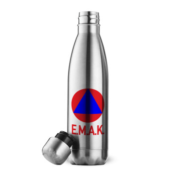 E.M.A.K., Inox (Stainless steel) double-walled metal mug, 500ml