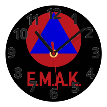 E.M.A.K., Ρολόι τοίχου γυάλινο (20cm)