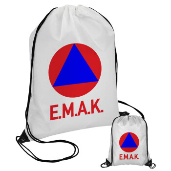 Ε.Μ.Α.Κ., Τσάντα πουγκί με μαύρα κορδόνια (1 τεμάχιο)