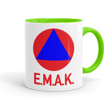 E.M.A.K., Mug colored light green, ceramic, 330ml
