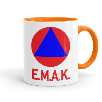 E.M.A.K., Mug colored orange, ceramic, 330ml