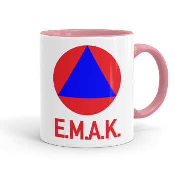 E.M.A.K., Mug colored pink, ceramic, 330ml