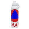 1L Stainless Steel Thermal Bottle with Phone Holder & Double Wall Insulation