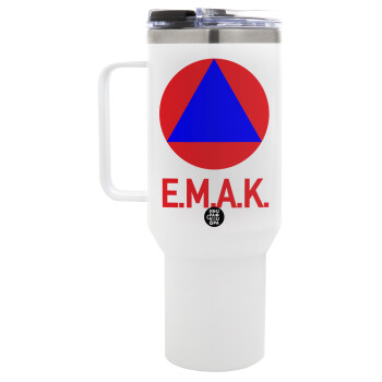 E.M.A.K., Mega Stainless steel Tumbler with lid, double wall 1,2L