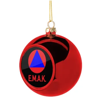 E.M.A.K., Christmas tree ball Red 8cm