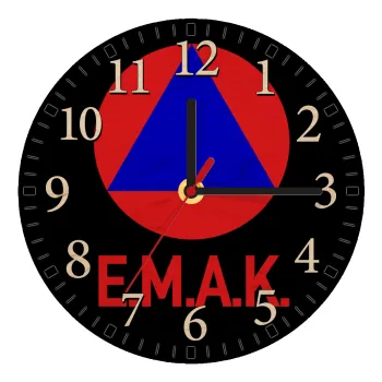 Ε.Μ.Α.Κ., Ρολόι τοίχου ξύλινο plywood (20cm)