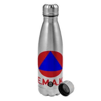 E.M.A.K., Metallic water bottle, stainless steel, 750ml
