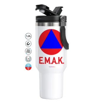 E.M.A.K., Mega Stainless steel Tumbler with lid, double wall 1,2L
