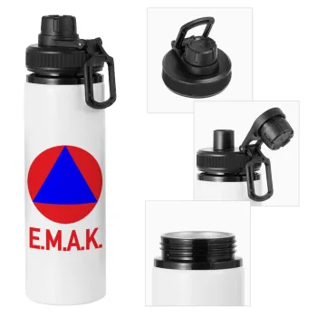 E.M.A.K., Metal water bottle with safety cap, aluminum 850ml