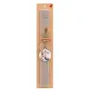 Easter Set, wooden keychain & scented Easter candle flat (30cm) (GRAY)