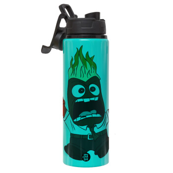 Inside Out Angry, Metallic water bottle with safety lid, 850ml aluminum