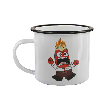 Inside Out Angry, Κούπα εμαγιέ με μαύρο χείλος 360ml