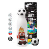 Soccer Metal mug thermos, double wall, 550ml