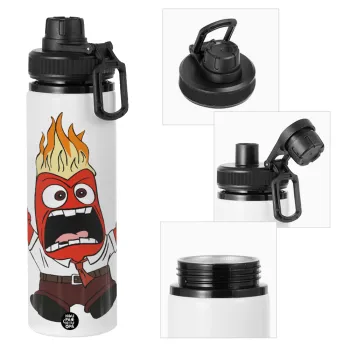 Inside Out Angry, Metal water bottle with safety cap, aluminum 850ml