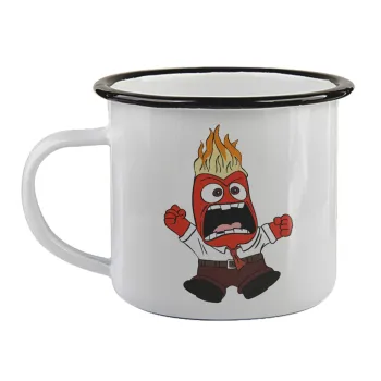 Inside Out Angry, Κούπα εμαγιέ με μαύρο χείλος 360ml