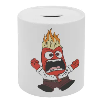 Inside Out Angry, Κουμπαράς πορσελάνης με τάπα