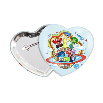 Inside Out, Κονκάρδα παραμάνα καρδιά (57x52mm)