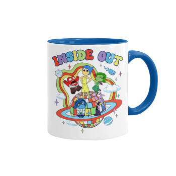 Inside Out, Mug colored blue, ceramic, 330ml
