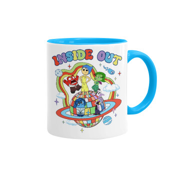 Inside Out, Mug colored light blue, ceramic, 330ml
