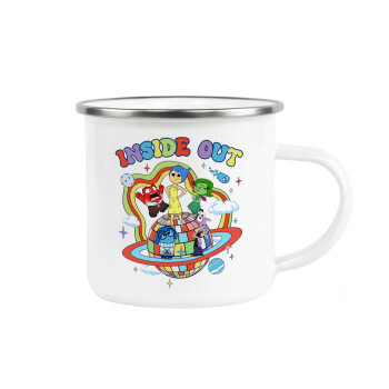 Inside Out, Metallic enamel cup white 360ml