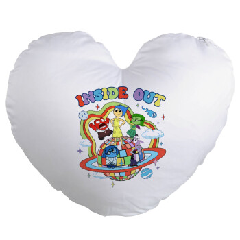 Inside Out, Μαξιλάρι καναπέ καρδιά 40x40cm περιέχεται το  γέμισμα