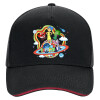 DRILL Adult Ultimate Hat BLACK/RED, (100% COTTON, ADULT, UNISEX, ONE SIZE)