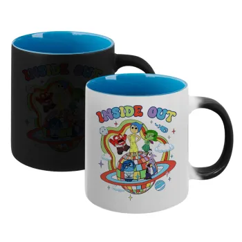 Inside Out, Κούπα Μαγική εσωτερικό μπλε, κεραμική 330ml που αλλάζει χρώμα με το ζεστό ρόφημα