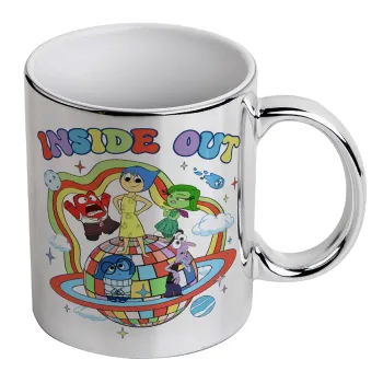 Inside Out, Mug ceramic, silver mirror, 330ml