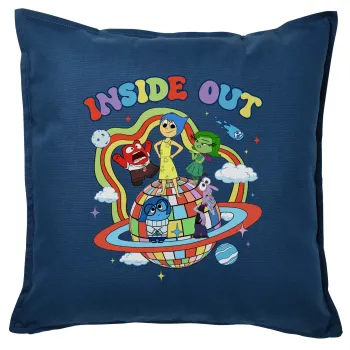 Inside Out, Sofa cushion Blue 50x50cm includes filling