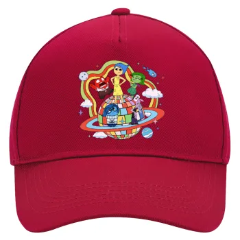 Inside Out, Καπέλο Ενηλίκων Ultimate ΚΟΚΚΙΝΟ, (100% ΒΑΜΒΑΚΕΡΟ DRILL, ΕΝΗΛΙΚΩΝ, UNISEX, ONE SIZE)