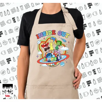 Inside Out, Ποδιά μακριά Σεφ ολόσωμη με τσέπες SAND (ΕΝΗΛΙΚΩΝ)