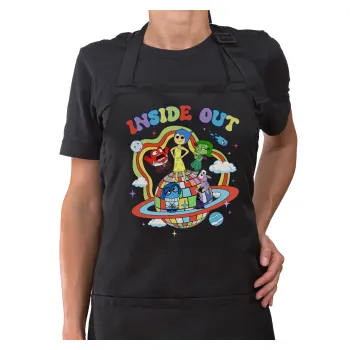 Inside Out, Ποδιά μακριά Σεφ ολόσωμη με τσέπες Μαύρη (ΕΝΗΛΙΚΩΝ)