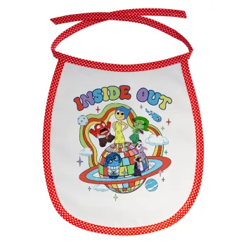 Inside Out, Σαλιάρα μωρού αλέκιαστη με κορδόνι Κόκκινη