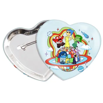 Inside Out, Κονκάρδα παραμάνα καρδιά (57x52mm)